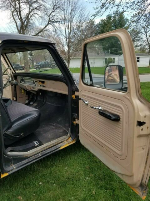 1967 Black Ford F-100 short box step side