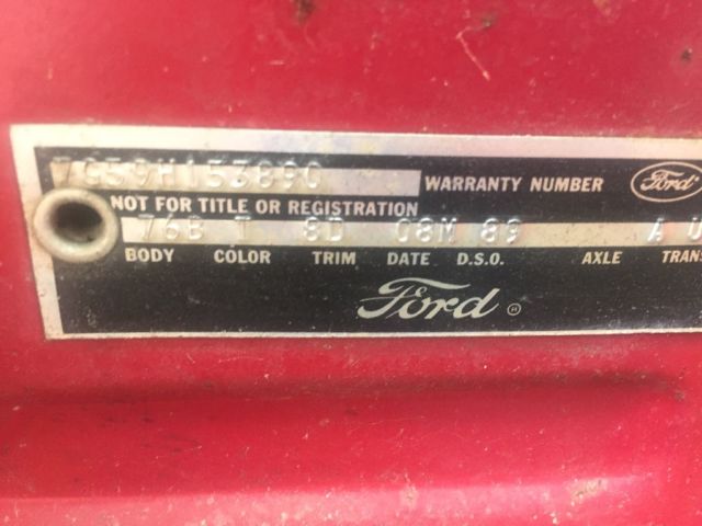 1967 Red Ford Galaxie Convertible