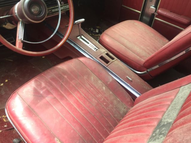 1967 Red Ford Galaxie Convertible