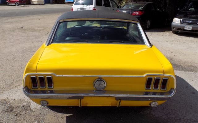 1967 Yellow Ford Mustang Coupe