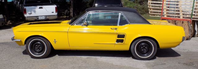 1967 Yellow Ford Mustang Coupe
