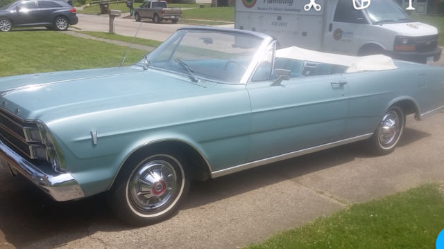 1967 Blue Ford Galaxie Convertible