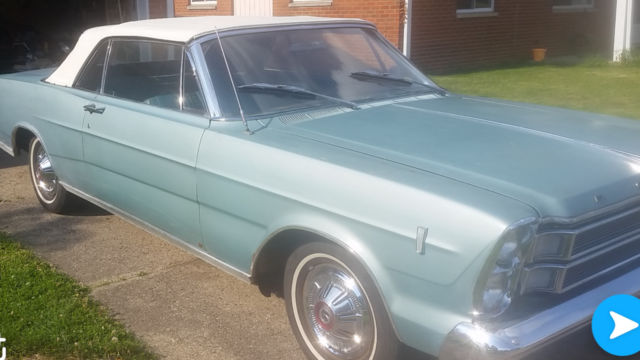 1967 Blue Ford Galaxie Convertible