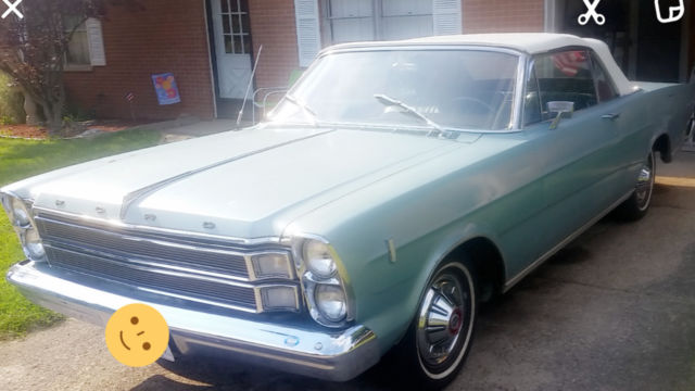 1967 Blue Ford Galaxie Convertible