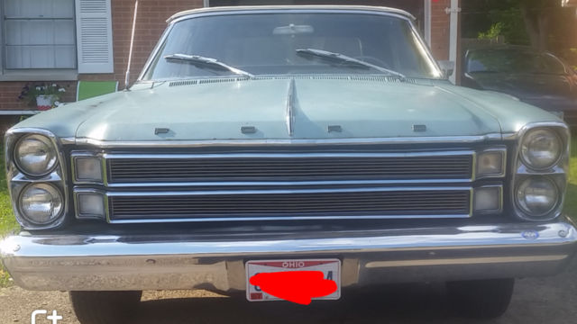 1967 Blue Ford Galaxie Convertible