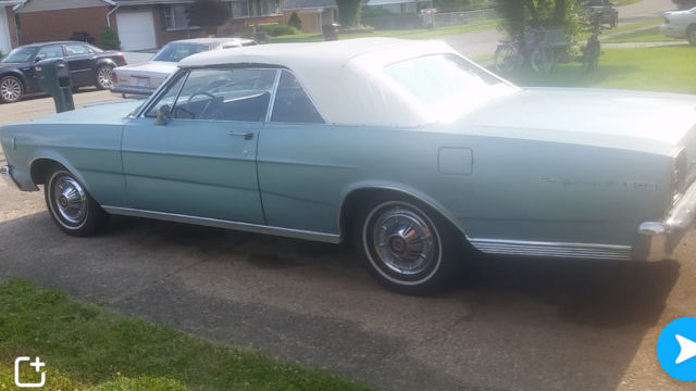 1967 Blue Ford Galaxie Convertible