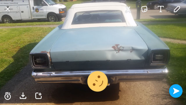 1967 Blue Ford Galaxie Convertible