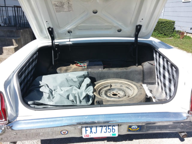 1967 White Ford Galaxie Convertible