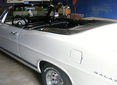 1967 White Ford Galaxie Convertible
