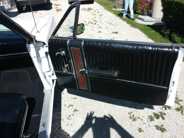 1967 White Ford Galaxie Convertible