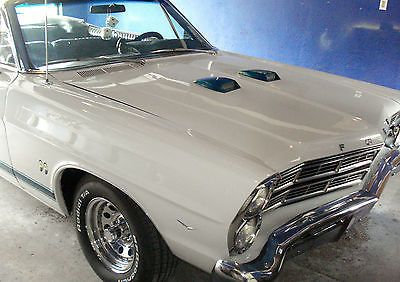 1967 White Ford Galaxie Convertible