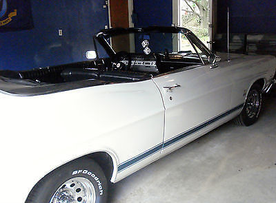 1967 White Ford Galaxie Convertible