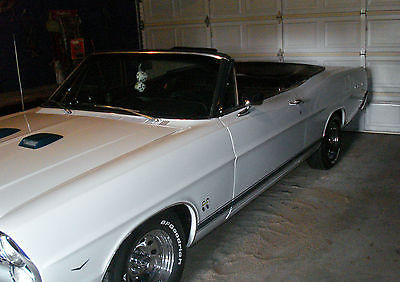 1967 White Ford Galaxie Convertible