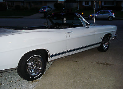 1967 White Ford Galaxie Convertible
