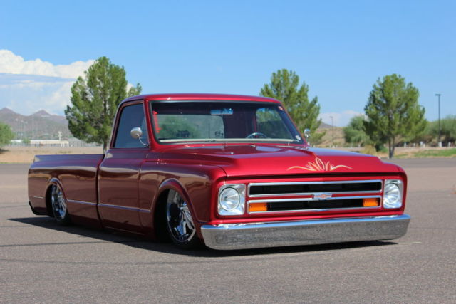 1967 Burgundy Chevrolet C-10 Pickup (Truck)