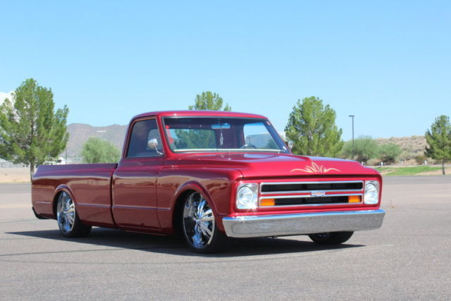 1967 Burgundy Chevrolet C-10 Pickup (Truck)