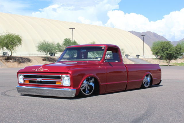 1967 Burgundy Chevrolet C-10 Pickup (Truck)