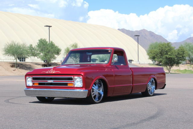 1967 Burgundy Chevrolet C-10 Pickup (Truck)