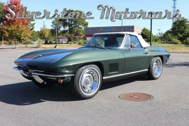 1967 Green Chevrolet Corvette Convertible
