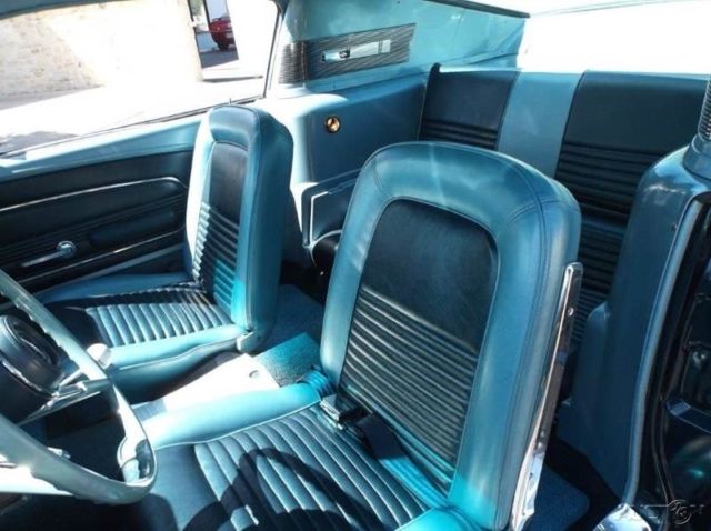 1967 Blue Ford Mustang