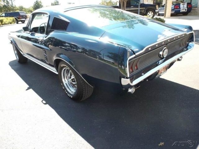 1967 Blue Ford Mustang