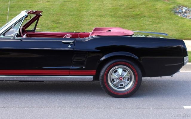 1967 Black Ford Mustang Convertible