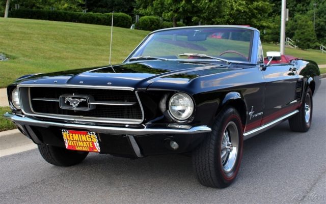 1967 Black Ford Mustang Convertible