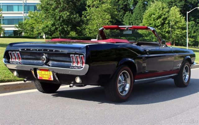1967 Black Ford Mustang Convertible