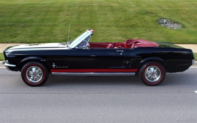 1967 Black Ford Mustang Convertible