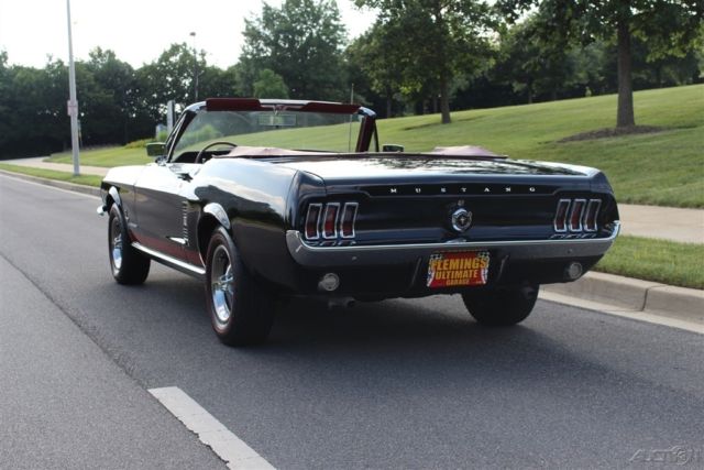 1967 Black Ford Mustang Convertible