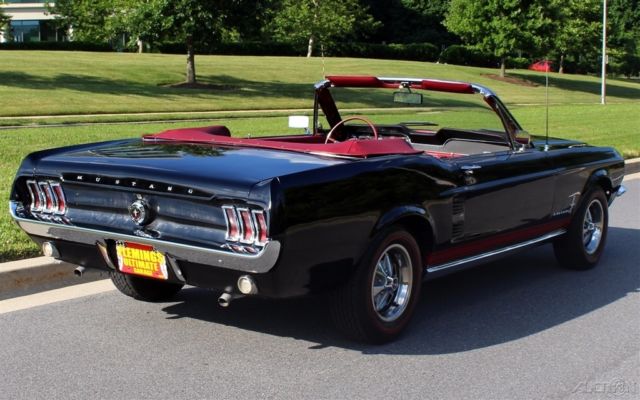 1967 Black Ford Mustang Convertible