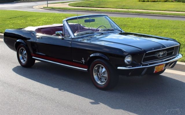 1967 Black Ford Mustang Convertible