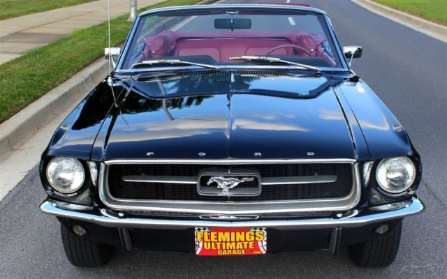 1967 Black Ford Mustang Convertible