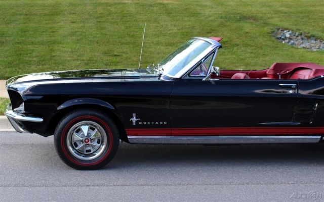 1967 Black Ford Mustang Convertible