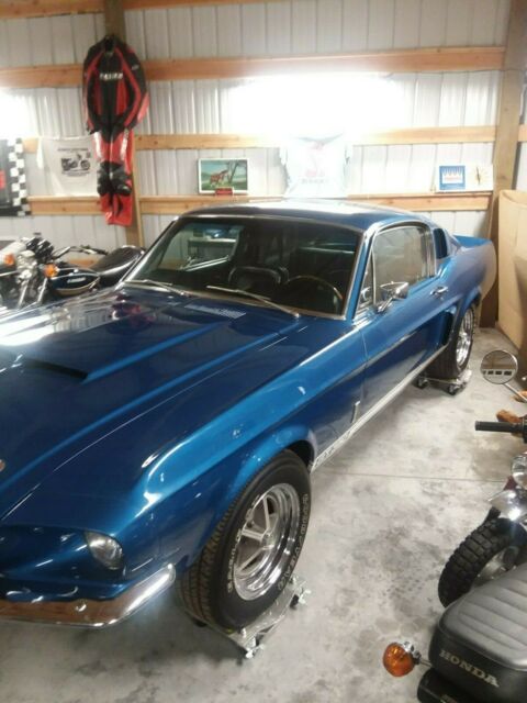 1967 Blue Ford Mustang Fastback