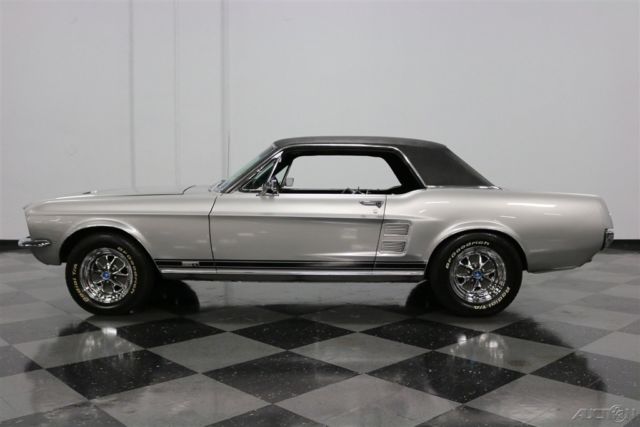1967 Silver Ford Mustang