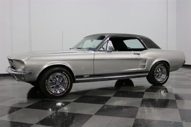 1967 Silver Ford Mustang