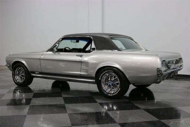 1967 Silver Ford Mustang