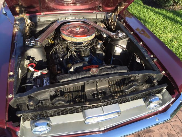 1967 Burgundy Ford Mustang Convertible