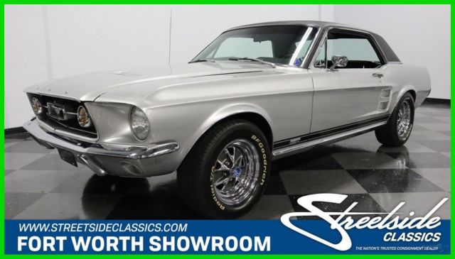 1967 Silver Ford Mustang