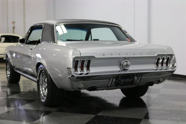 1967 Silver Ford Mustang