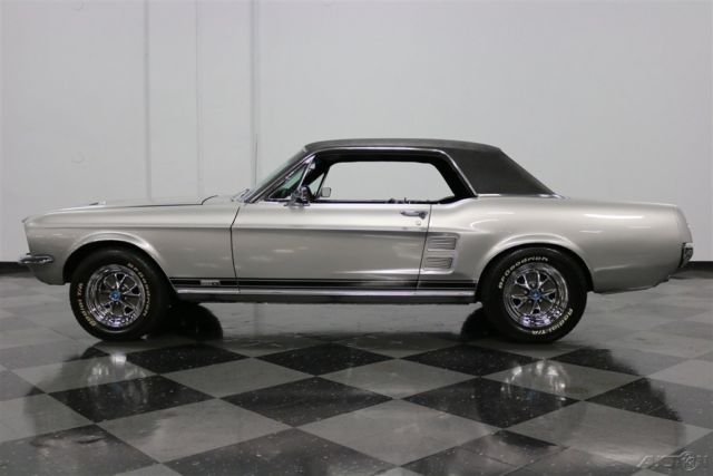 1967 Silver Ford Mustang