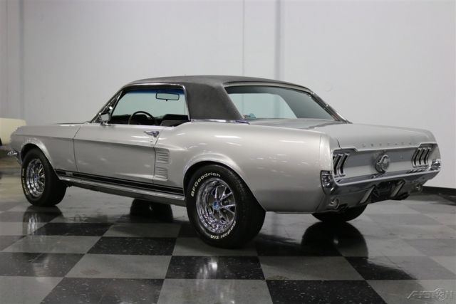 1967 Silver Ford Mustang