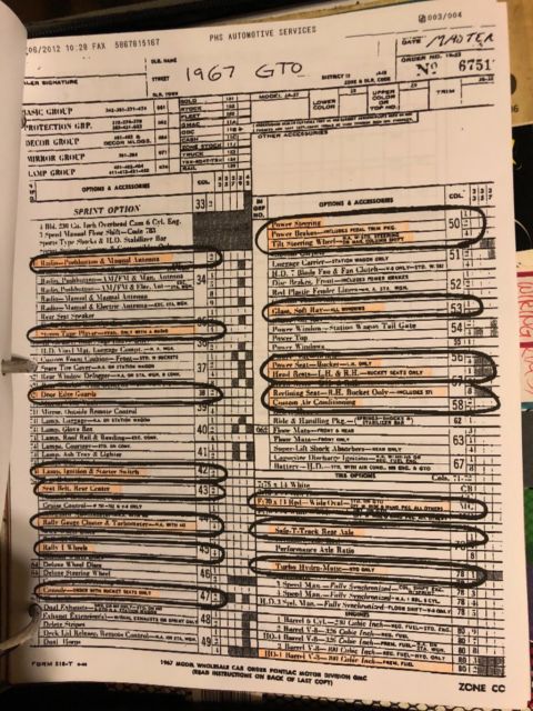 1967 Black Pontiac GTO Coupe