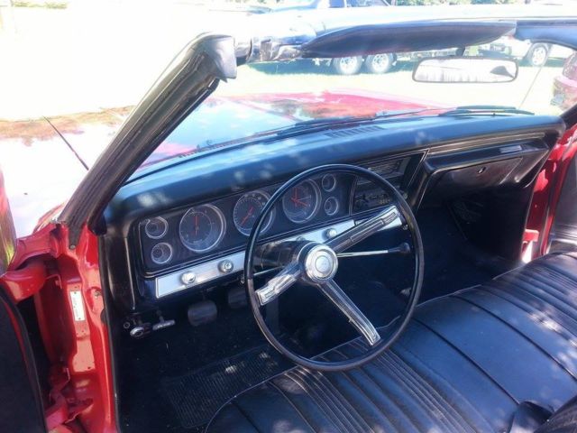 1967 Red Chevrolet Impala Convertible