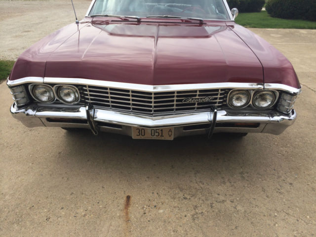 1967 Red Chevrolet Impala Convertible