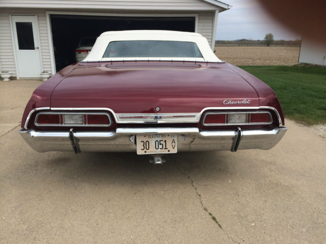 1967 Red Chevrolet Impala Convertible