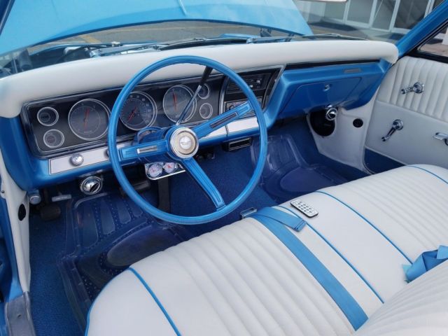 1967 Marina Blue Chevrolet Impala Convertible