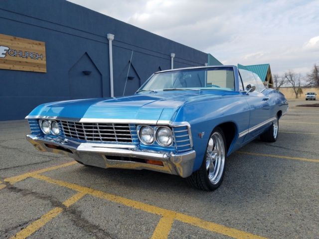 1967 Marina Blue Chevrolet Impala Convertible