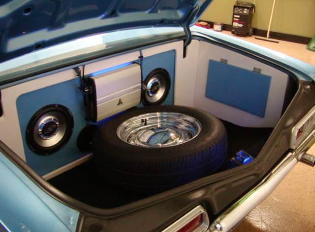 1967 Marina Blue Chevrolet Impala Convertible